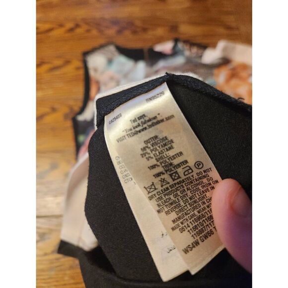 Ted Baker  White Tangled Floral Printed Tunic dress sz 1 (US 4) - Picture 2 of 4